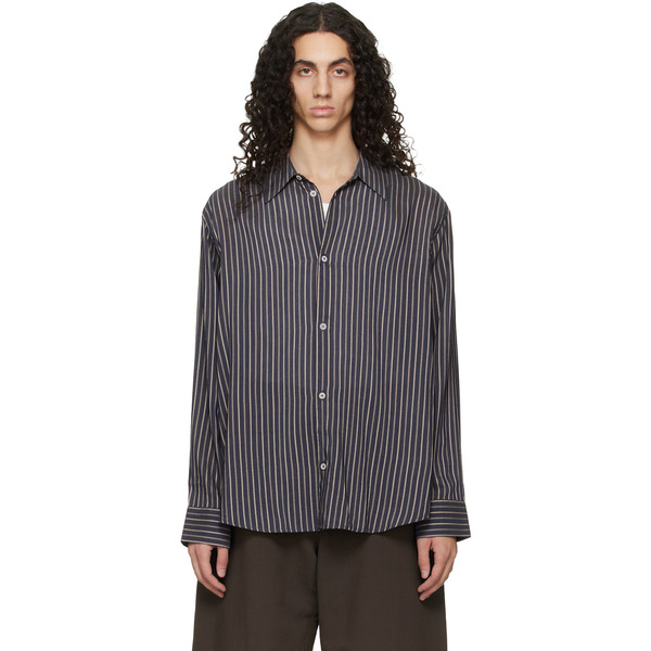  Studio Nicholson Navy View Shirt 
