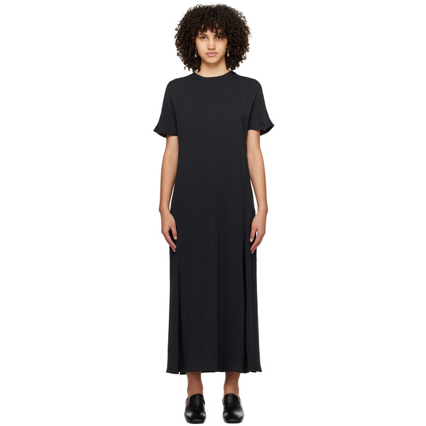  Studio Nicholson Navy Zip Maxi Dress 