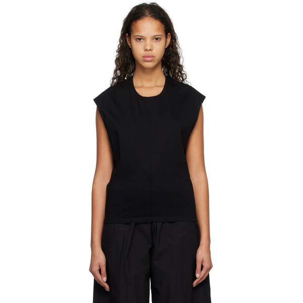  Subtle Le Nguyen Black Scoop Neck Tank Top 