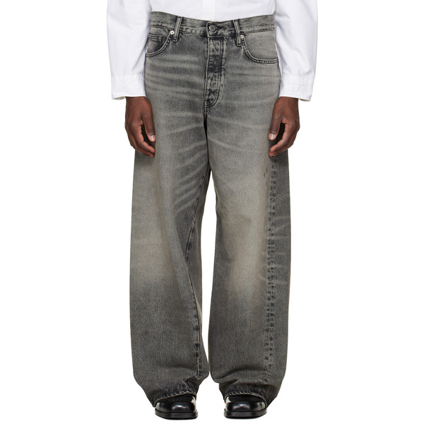  Sunflower Gray Super Wide Twist Jeans 