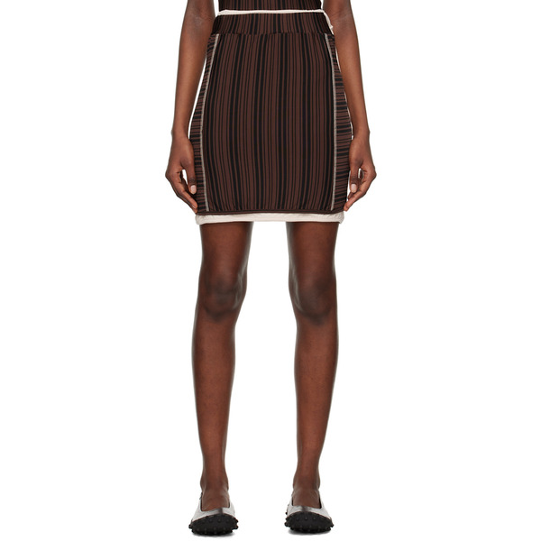  Sunnei Brown Doppia Mini Skirt 