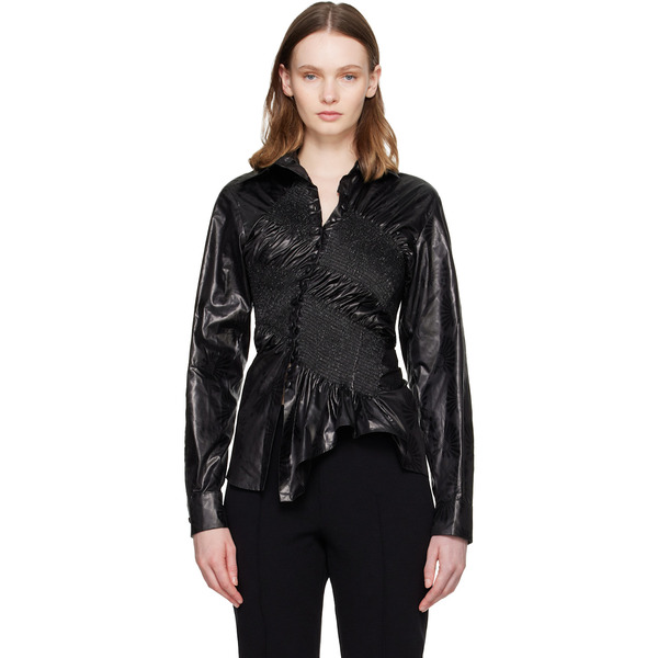  Super Yaya Black Twist Shirt 