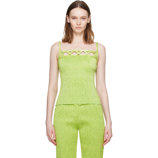 Super Yaya Green Lozanges Top 