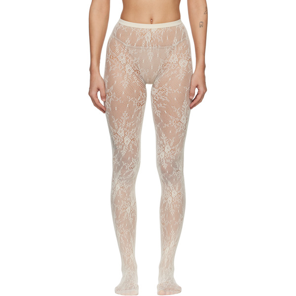  Swedish Stockings Off-white Rosa Lace Tights 