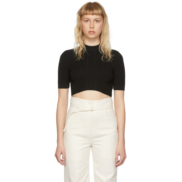  System Black Rayon T-shirt 