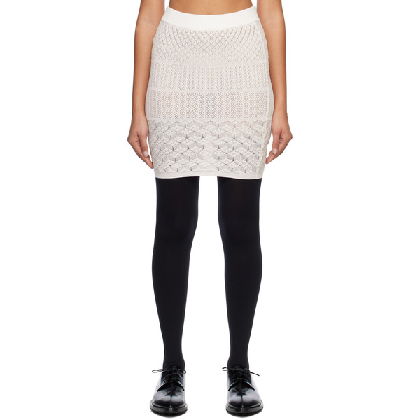  System Off-white Semi-sheer Midi Skirt 