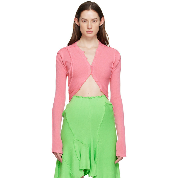  Talia Byre Pink Raw Cardigan 