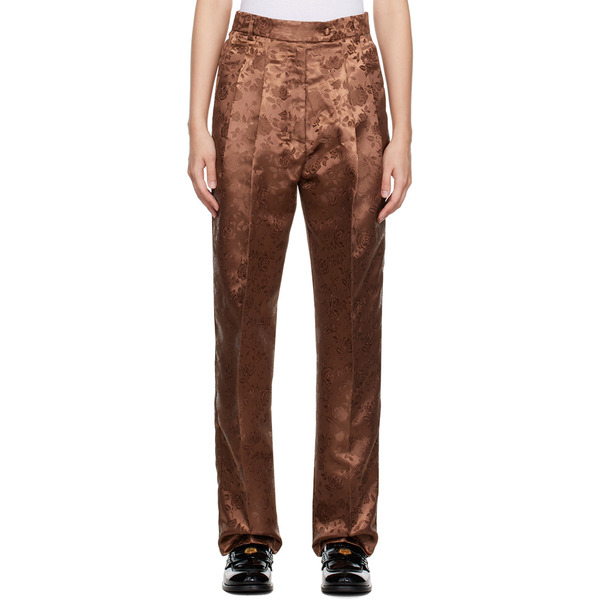  Tanner Fletcher Brown Clemence Floral Trousers 