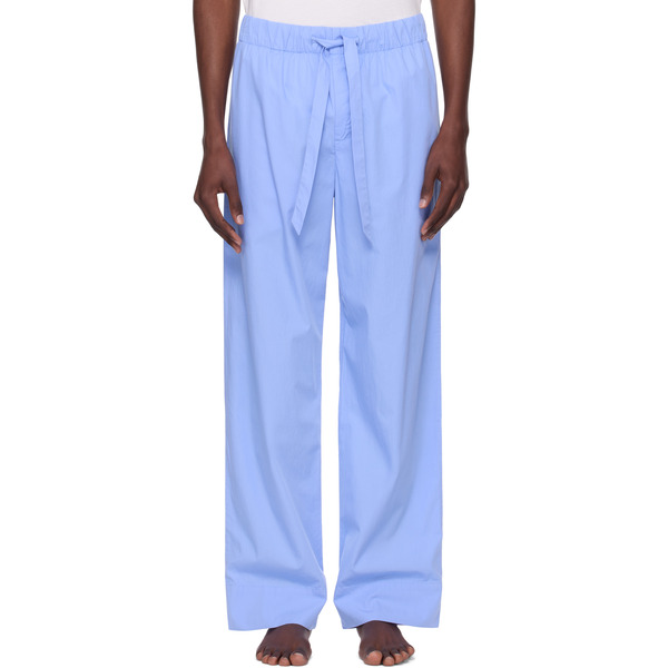 Tekla Blue Poplin Pyjama Pants 
