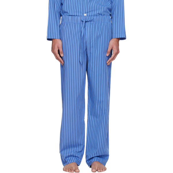  Tekla Blue Poplin Pyjama Pants 