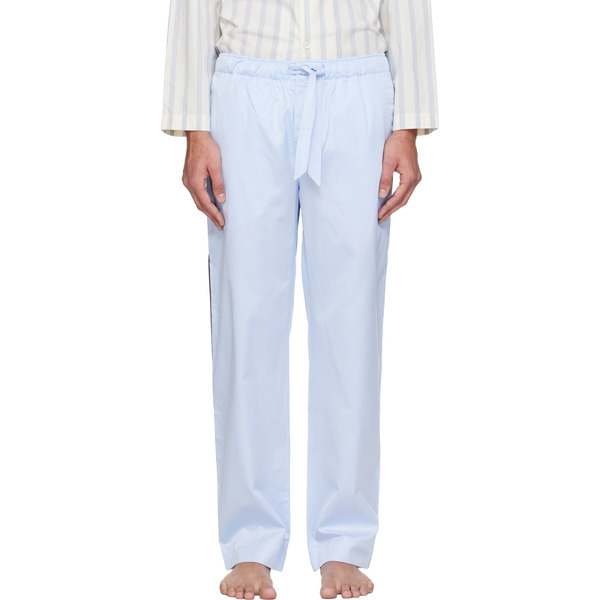  Tekla Blue Sateen Pyjama Pants 