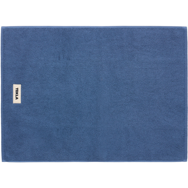  Tekla Blue Terry Bath Mat 