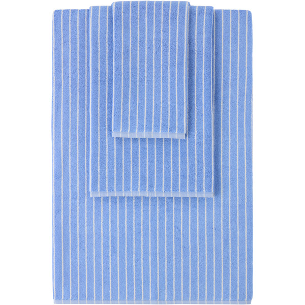 Tekla Navy Striped Towel Set, 3 Pcs 