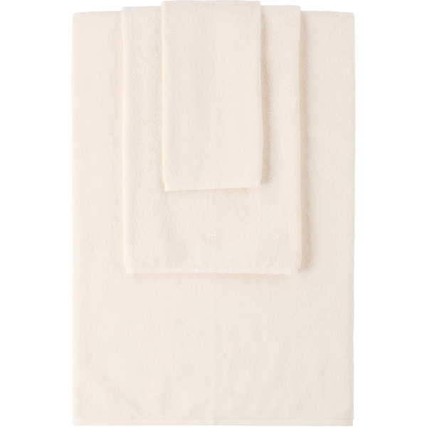  Tekla Off-white Terrycloth Towel Set, 3 Pcs 