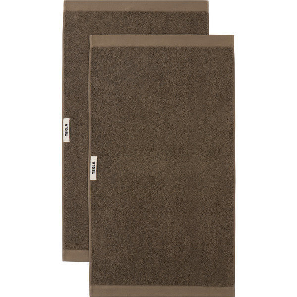  Tekla Ssense Exclusive Brown Terry Heavyweight Hand Towel Set 
