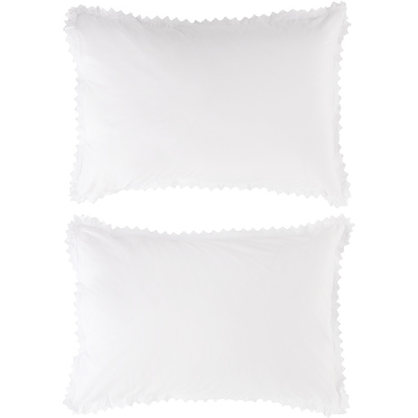  Tekla Two-pack White Anaïs Pillow Shams 