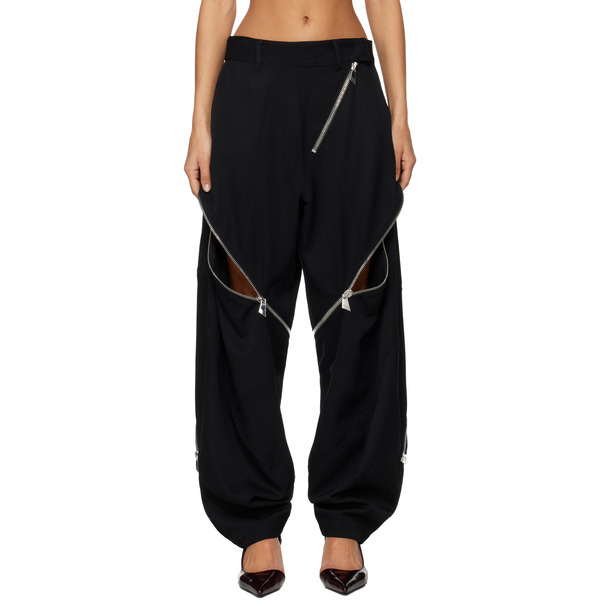  The Attico Black Long Trousers 