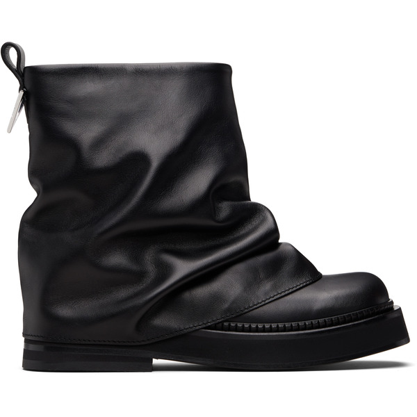  The Attico Black Mini Robin Combat Boots 
