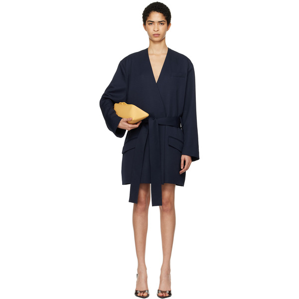  The Attico Navy Wrap Blazer 