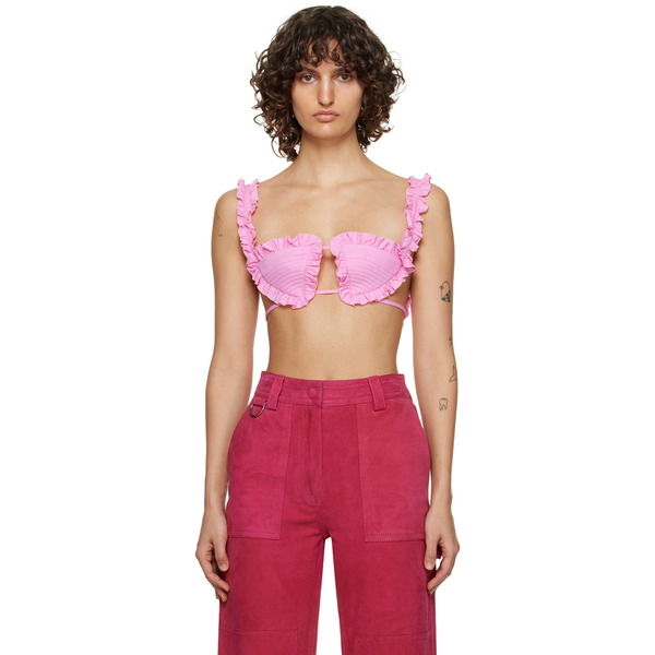  The Attico Pink Glory Bra 