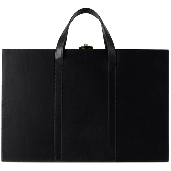  The Conran Shop Black & Brown Tavla Leather Backgammon Set 