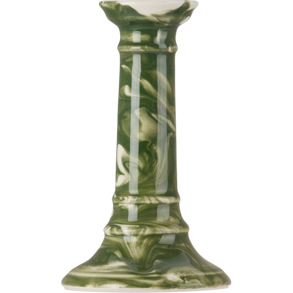  The Conran Shop Green & Off-white Wardour Candle Holder 