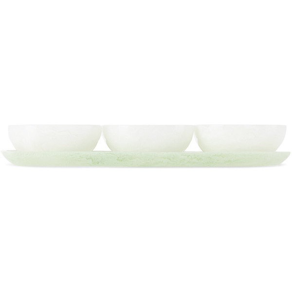  The Conran Shop White & Green Pamana Dipping Dish Set 