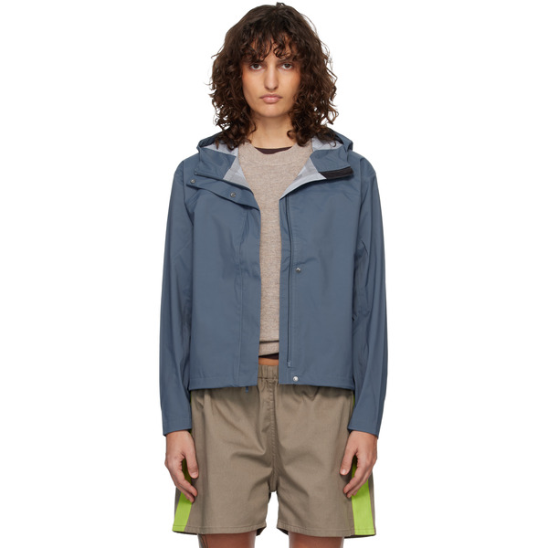  The North Face Blue Voyage Rain 3l Hooded Rain Jacket 