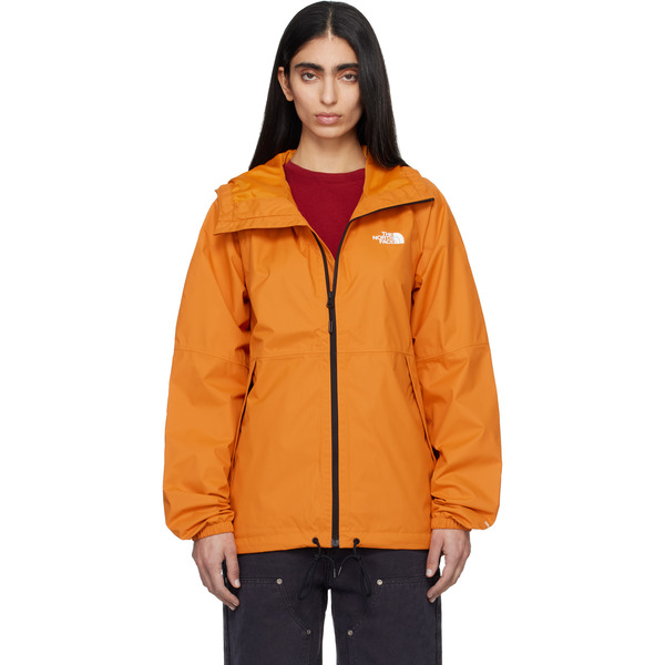  The North Face Orange Antora Rain Hoodie Jacket 
