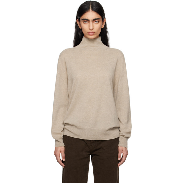  The Row Beige Jabari Turtleneck 