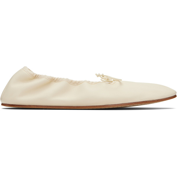  The Row Beige Round Ballerina Flats 