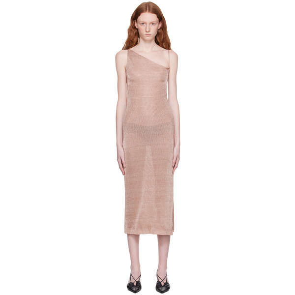 Third Form Pink Heavy Metal Midi Dress 