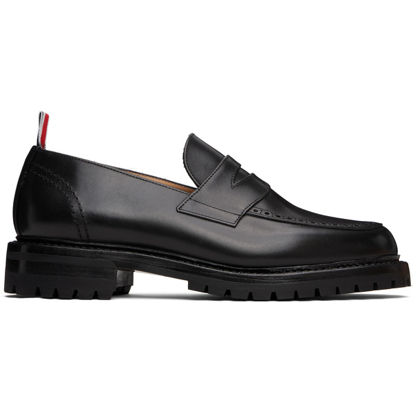  Thom Browne Black Classic Penny Loafers 
