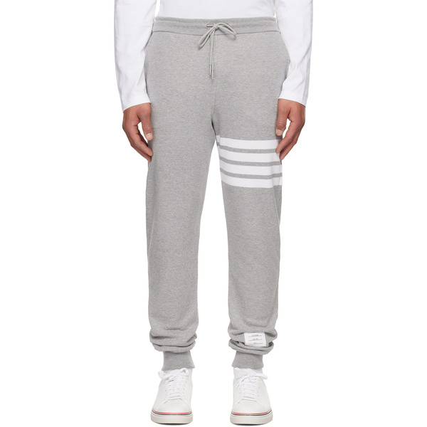 Thom Browne Gray Classic Loopback 4-bar Sweatpants 