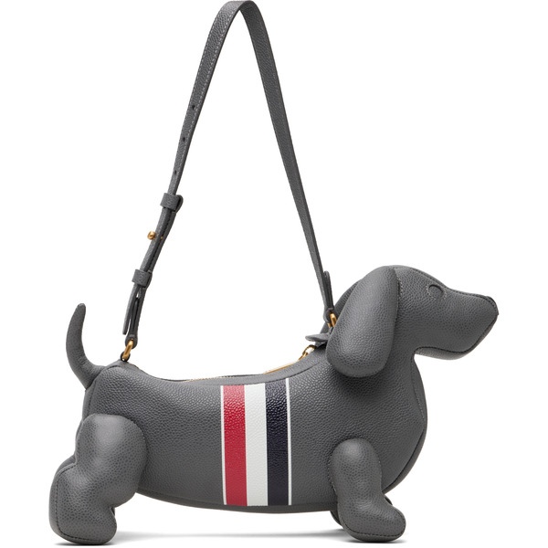  Thom Browne Gray Rwb Stripe Baby Hector Bag 