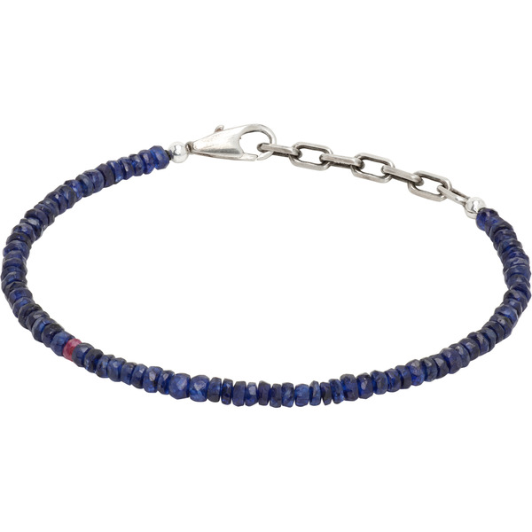  Title Of Work Beaded Stones Sapphire Bracelet 