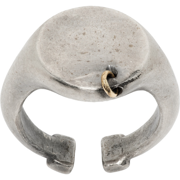  Title Of Work Small Round Signet Ring 