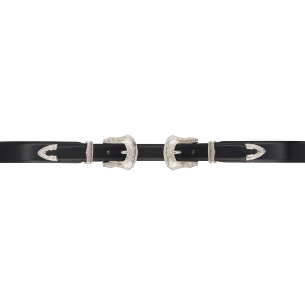  Toga Pulla Black Double Buckle Belt 