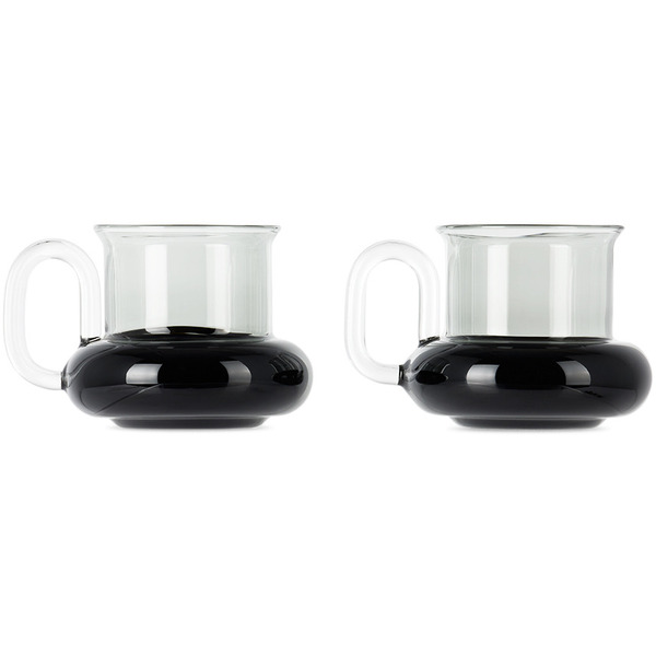  Tom Dixon Black Bump Tea Cup Set 