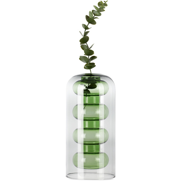  Tom Dixon Green Tall Bump Vase 