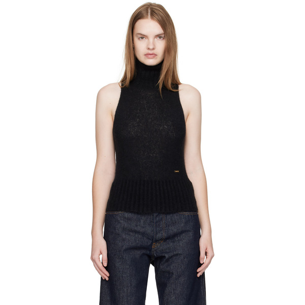  Tom Ford Black Cashmere Silk Turtleneck 