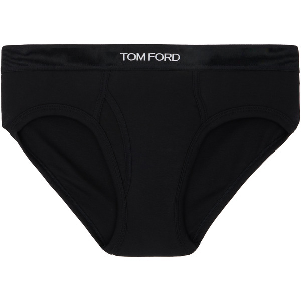  Tom Ford Black Cotton Briefs 
