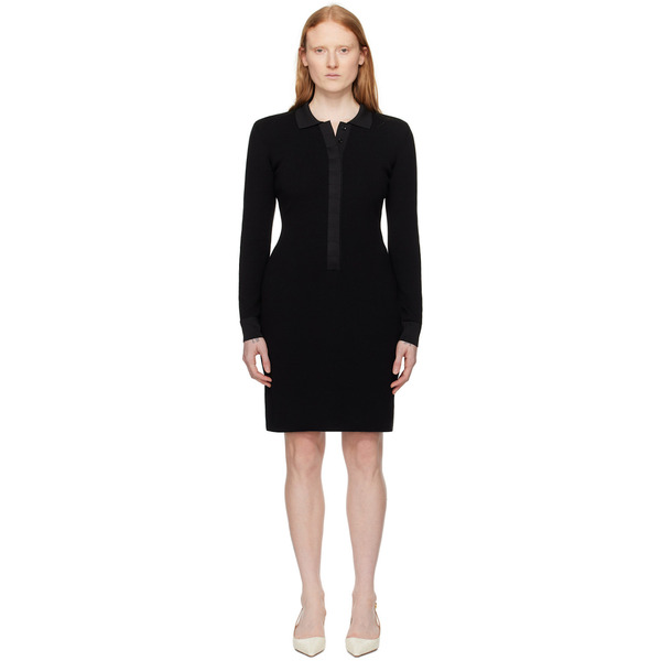  Tom Ford Black Full Needle Minidress 