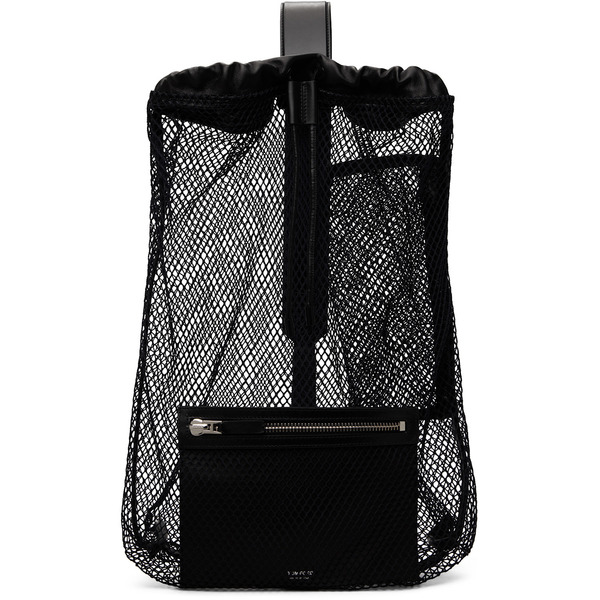  Tom Ford Black Mesh Line Sling Backpack 