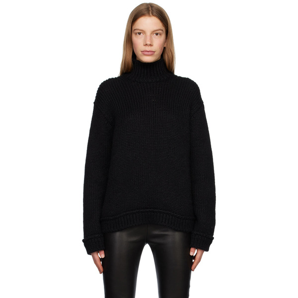  Tom Ford Black Rib Turtleneck 