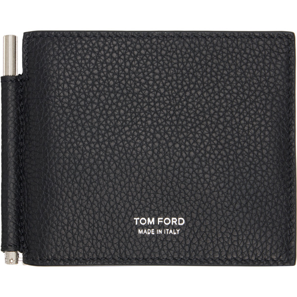  Tom Ford Black T Line Money Clip Wallet 