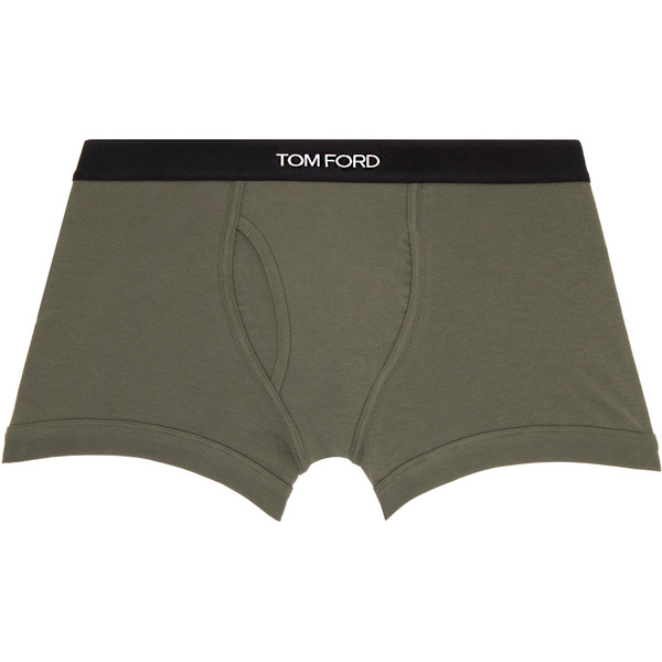  Tom Ford Khaki Cotton Boxer Briefs 