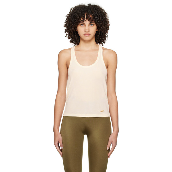  Tom Ford Off-white Scoop Neck Tank Top 