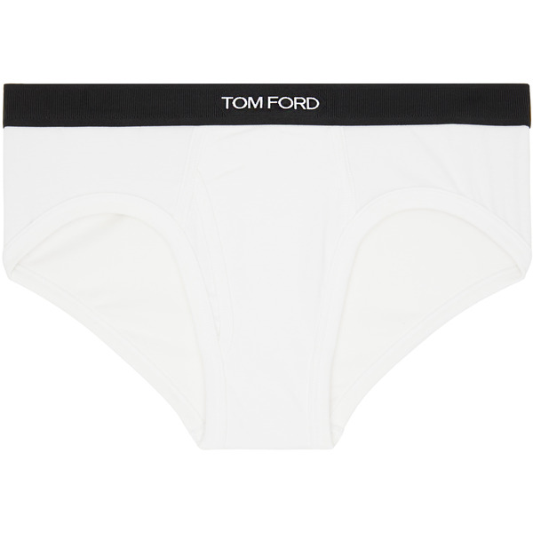  Tom Ford White Cotton Briefs 