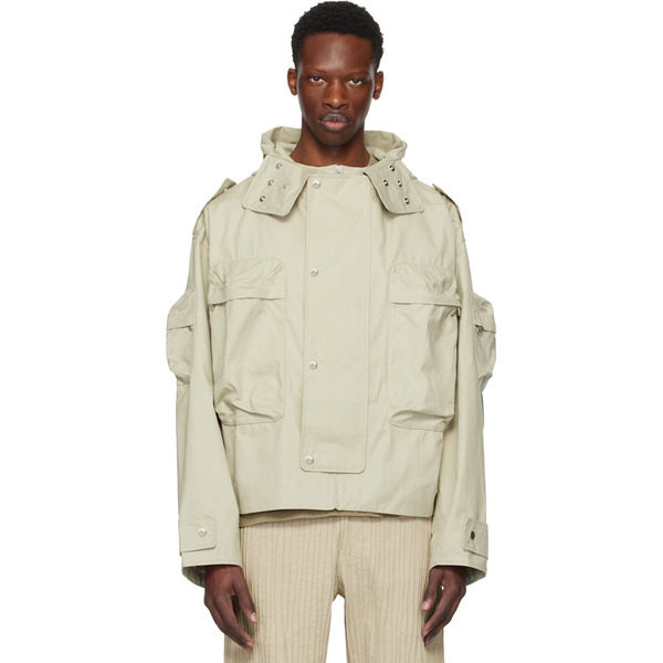  Tondolo Taupe Otidea Hooded Jacket 